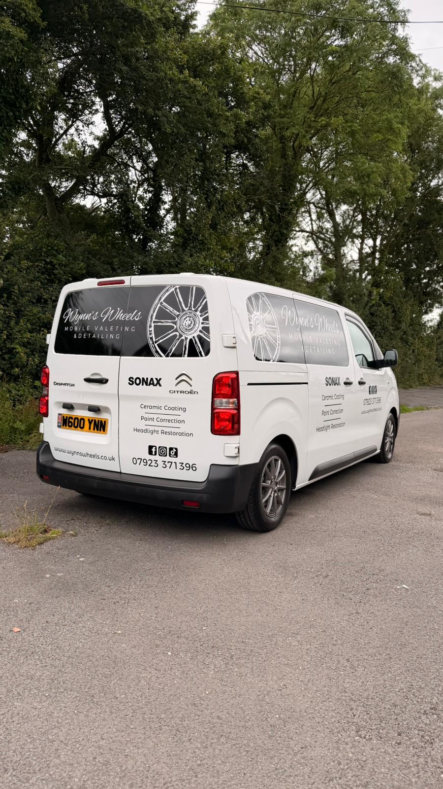 Wynn's Wheels mobile valeting van